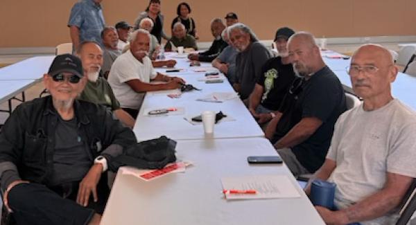 ILWU longshore retirees at the first Big Island Longshore Pensioners Club meeting in Hilo.